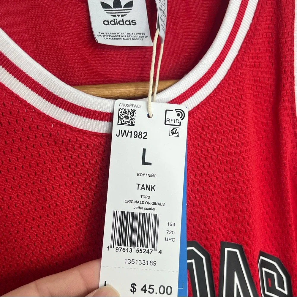 Adidas Boys Jersey Tank Size Large - Picture 3 of 7